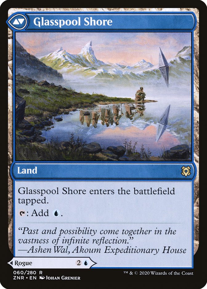 Glasspool Mimic // Glasspool Shore [Zendikar Rising] | Gate City Games LLC