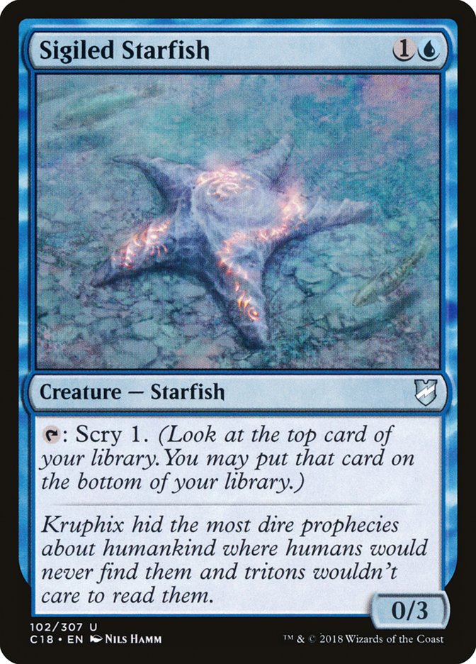Sigiled Starfish [Commander 2018] | Gate City Games LLC