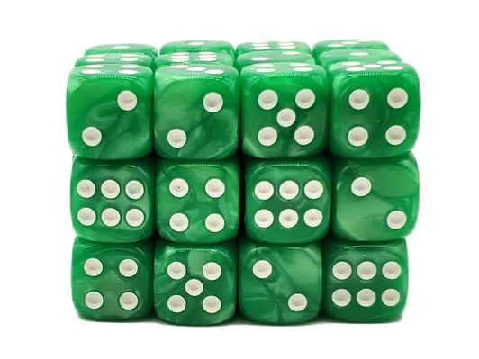 Old School 36ct 12mm D6 Dice Set: Pearl Drop | Gate City Games LLC
