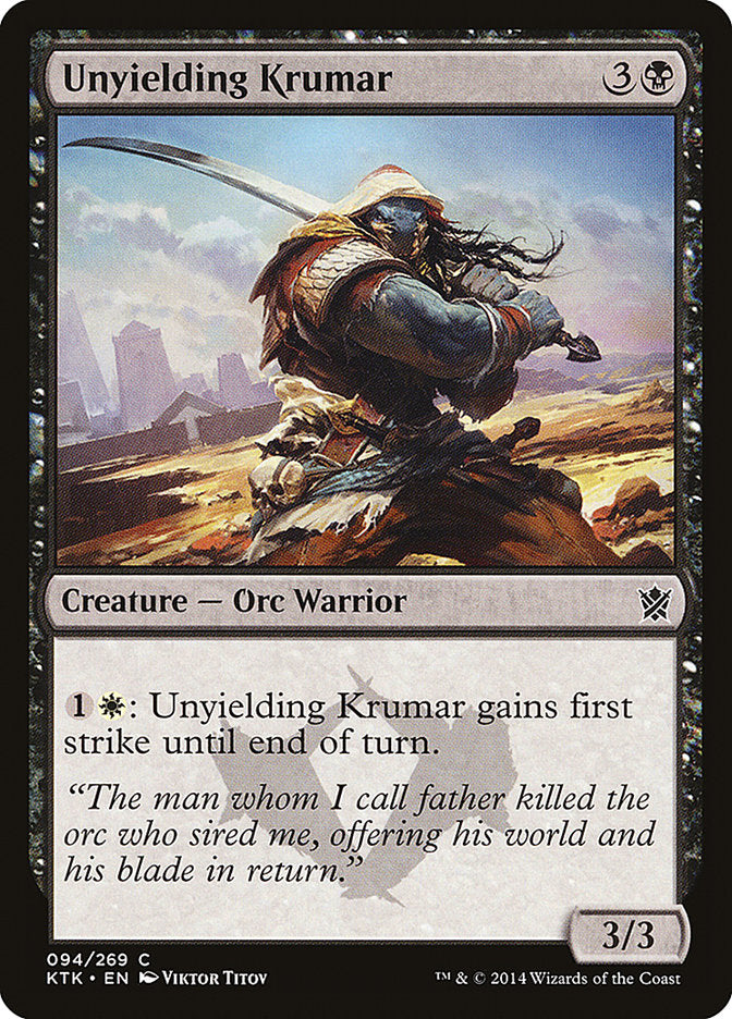 Unyielding Krumar [Khans of Tarkir] | Gate City Games LLC