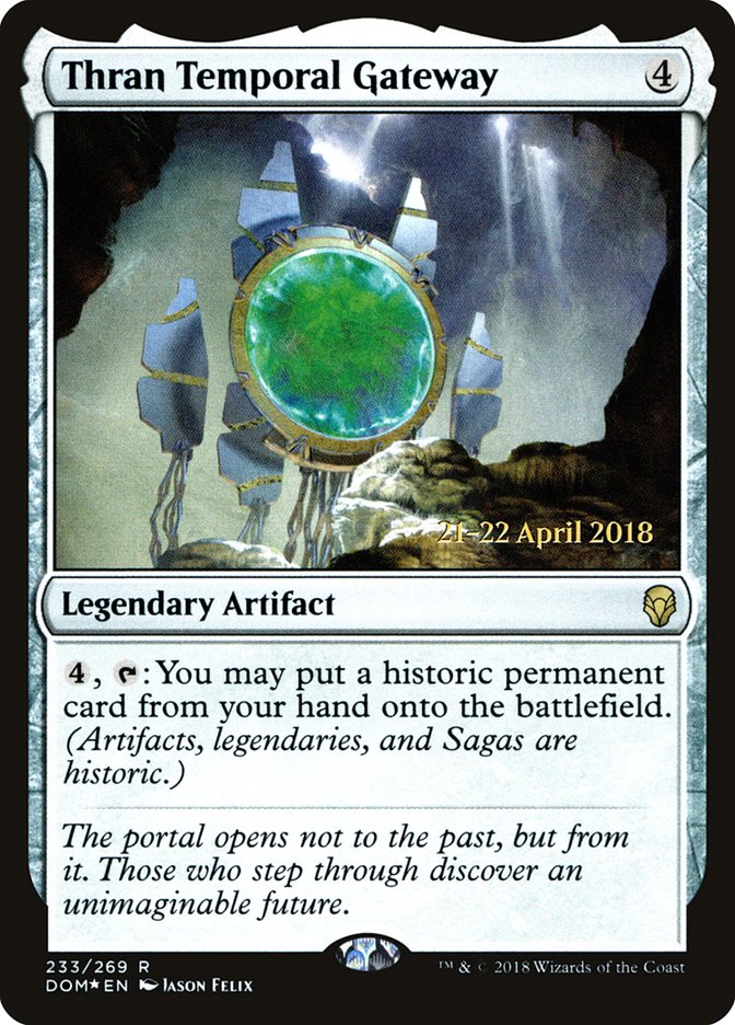 Thran Temporal Gateway [Dominaria Prerelease Promos] | Gate City Games LLC