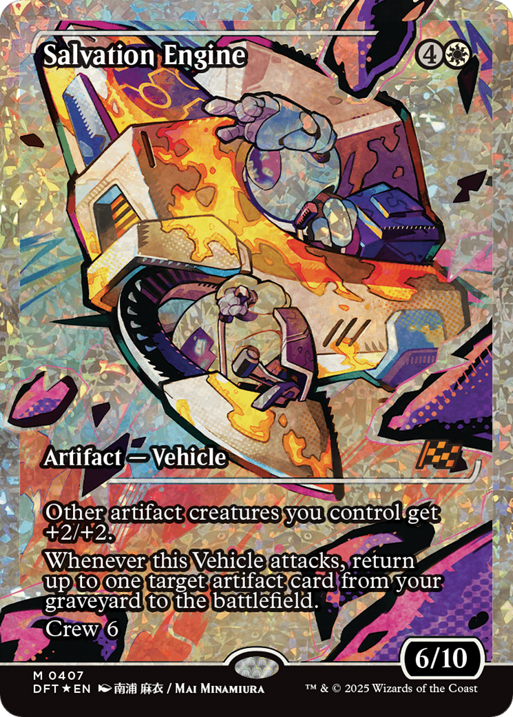 Salvation Engine (Showcase) (Fracture Foil) [Aetherdrift] | Gate City Games LLC
