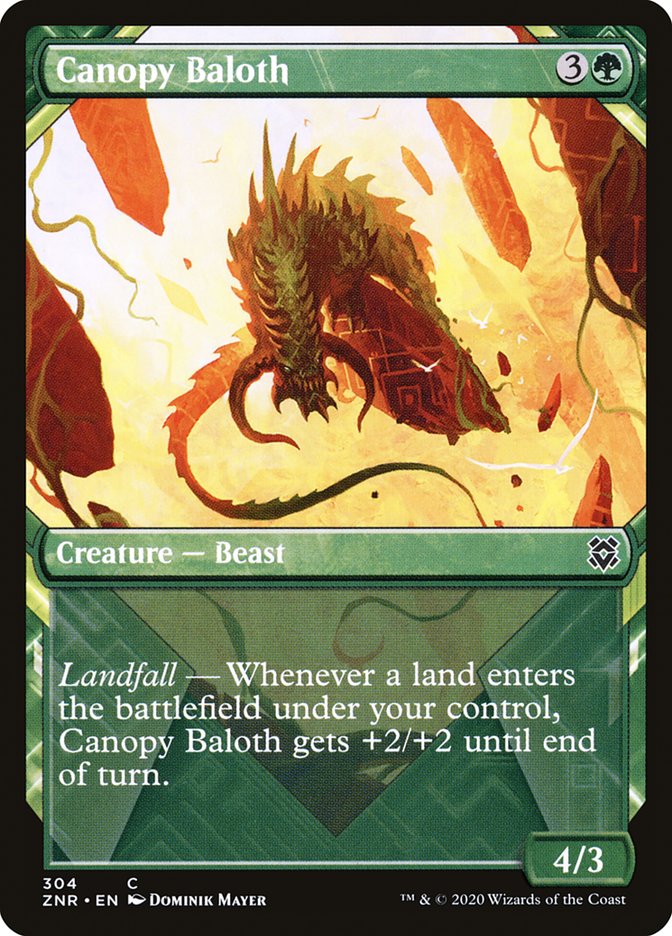 Canopy Baloth (Showcase) [Zendikar Rising] | Gate City Games LLC
