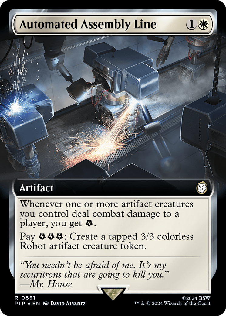 Automated Assembly Line (Extended Art) (Surge Foil) [Fallout] | Gate City Games LLC