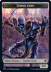 Zombie // Zombie Army Double-Sided Token [Starter Commander Decks] | Gate City Games LLC