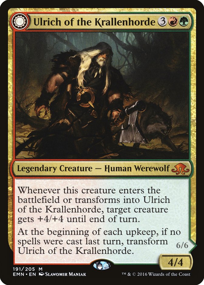 Ulrich of the Krallenhorde // Ulrich, Uncontested Alpha [Eldritch Moon] | Gate City Games LLC