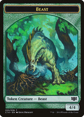 Elf Druid // Beast (020/036) Double-Sided Token [Commander 2014 Tokens] | Gate City Games LLC