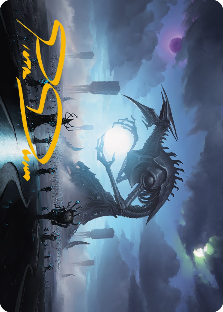 Blue Sun's Twilight Art Card (Gold-Stamped Signature) [Phyrexia: All Will Be One Art Series] | Gate City Games LLC