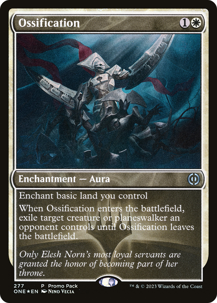 Ossification (Promo Pack) [Phyrexia: All Will Be One Promos] | Gate City Games LLC