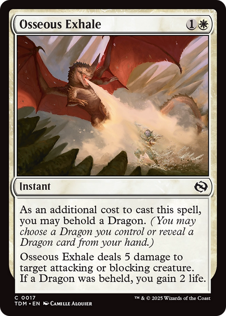 Osseous Exhale [Tarkir: Dragonstorm] | Gate City Games LLC