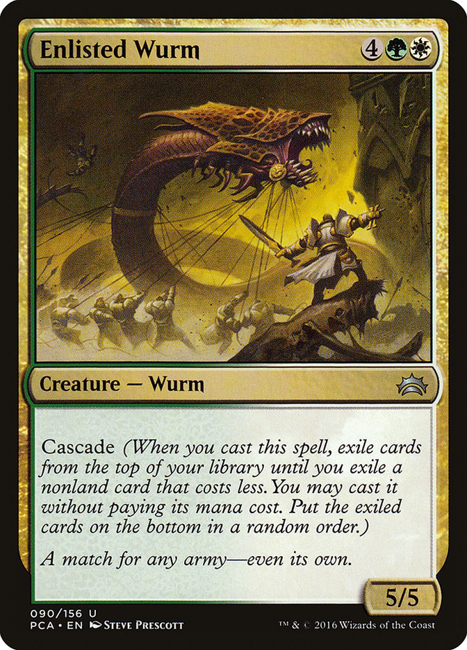 Enlisted Wurm [Planechase Anthology] | Gate City Games LLC