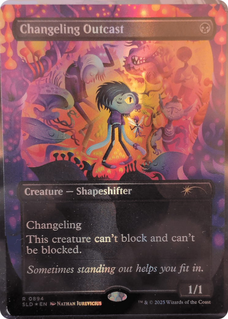 Changeling Outcast (Rainbow Foil) [Secret Lair Drop Series] | Gate City Games LLC
