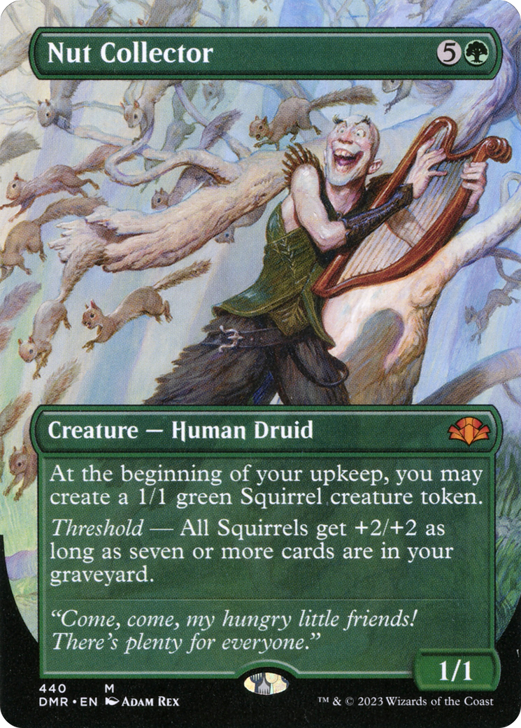 Nut Collector (Borderless Alternate Art) [Dominaria Remastered] | Gate City Games LLC