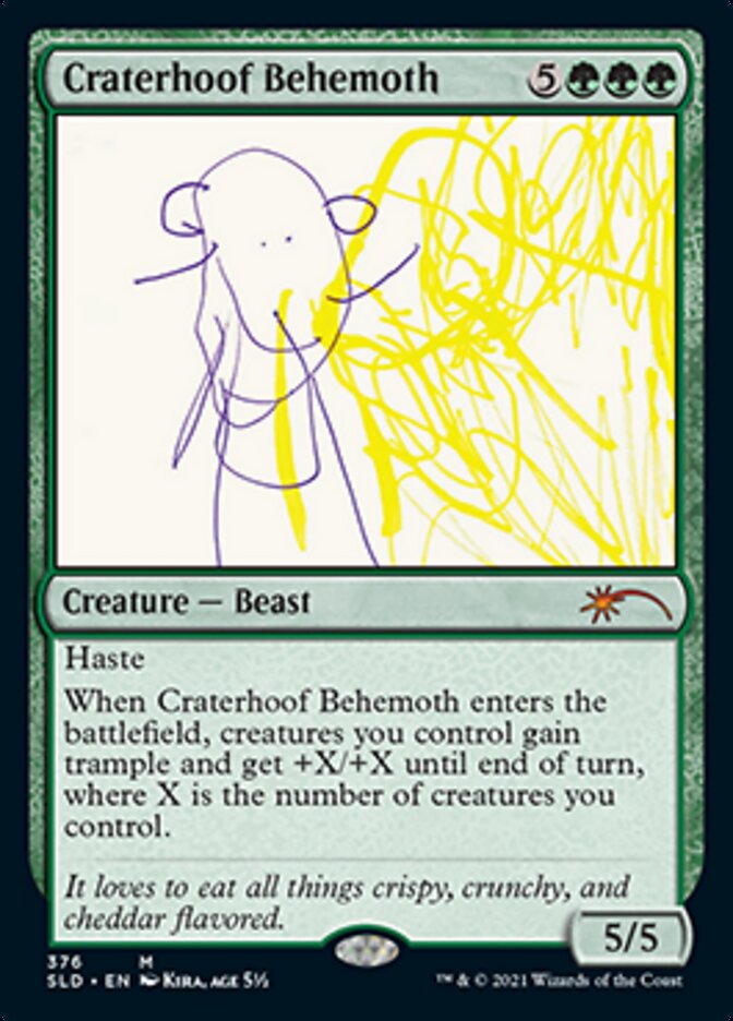 Craterhoof Behemoth (376) [Secret Lair Drop Series] | Gate City Games LLC