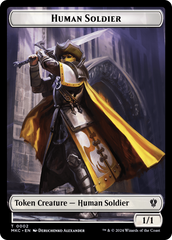 City's Blessing // Human Soldier Double-Sided Token [Murders at Karlov Manor Commander Tokens] | Gate City Games LLC