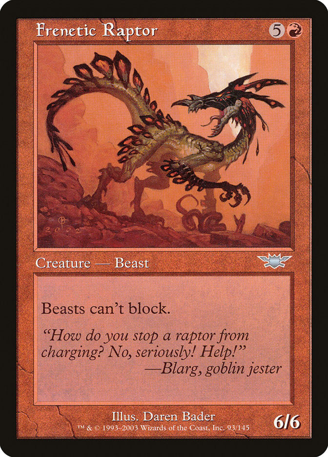 Frenetic Raptor [Legions] | Gate City Games LLC
