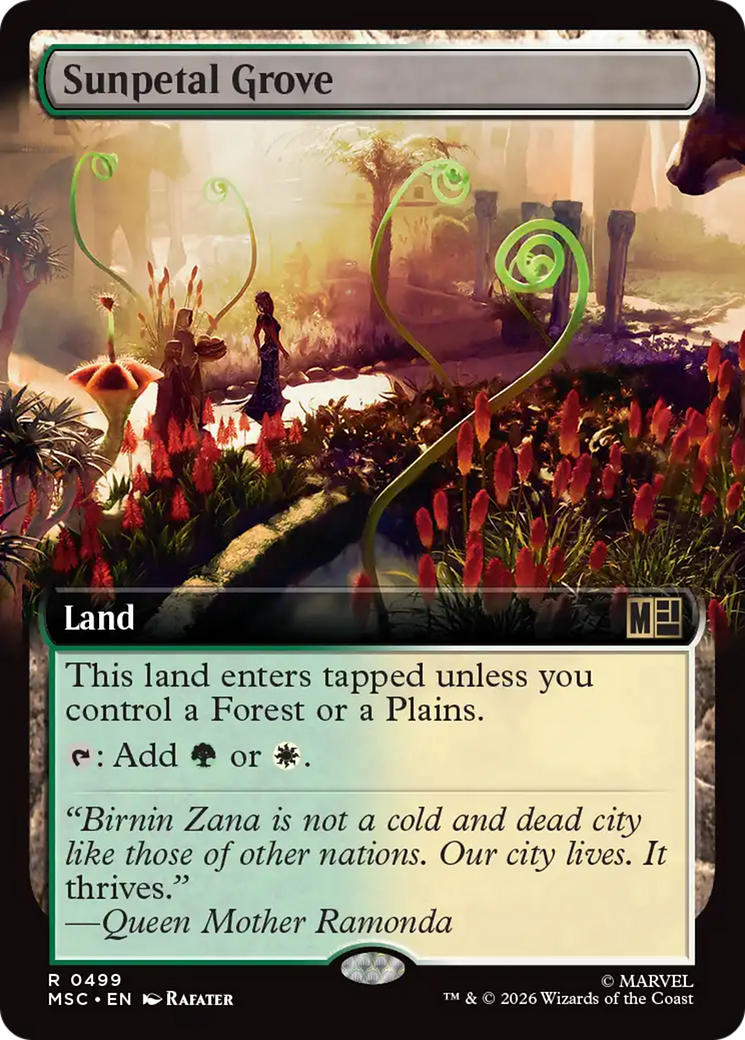 Sunpetal Grove (Extended Art) [Marvel Super Heroes Commander] | Gate City Games LLC