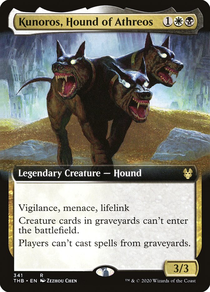 Kunoros, Hound of Athreos (Extended Art) [Theros Beyond Death] | Gate City Games LLC