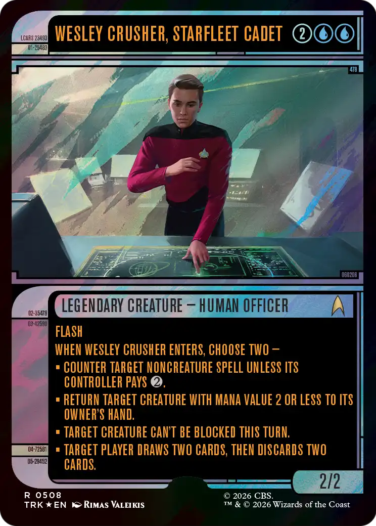 Wesley Crusher, Starfleet Cadet (Showcase) (Surge Foil) [Star Trek] | Gate City Games LLC