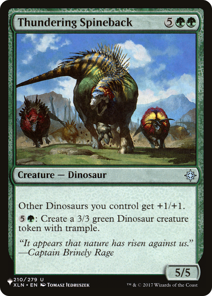 Thundering Spineback [The List] | Gate City Games LLC