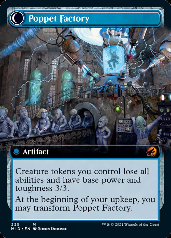 Poppet Stitcher // Poppet Factory (Extended Art) [Innistrad: Midnight Hunt] | Gate City Games LLC