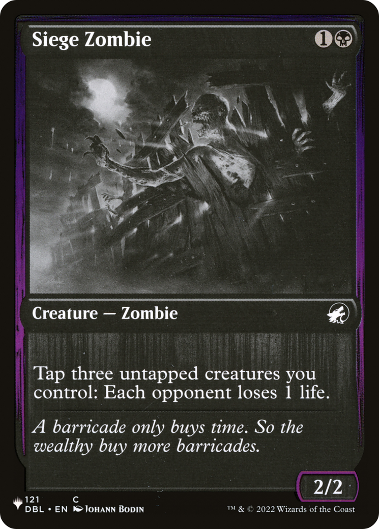 Siege Zombie [The List] | Gate City Games LLC