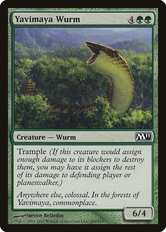 Yavimaya Wurm [Magic 2011] | Gate City Games LLC