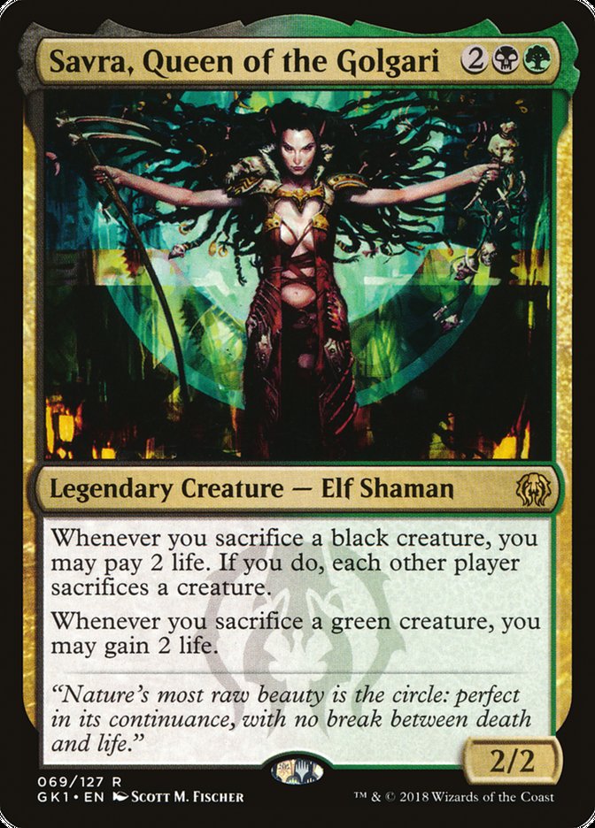 Savra, Queen of the Golgari [Guilds of Ravnica Guild Kit] | Gate City Games LLC