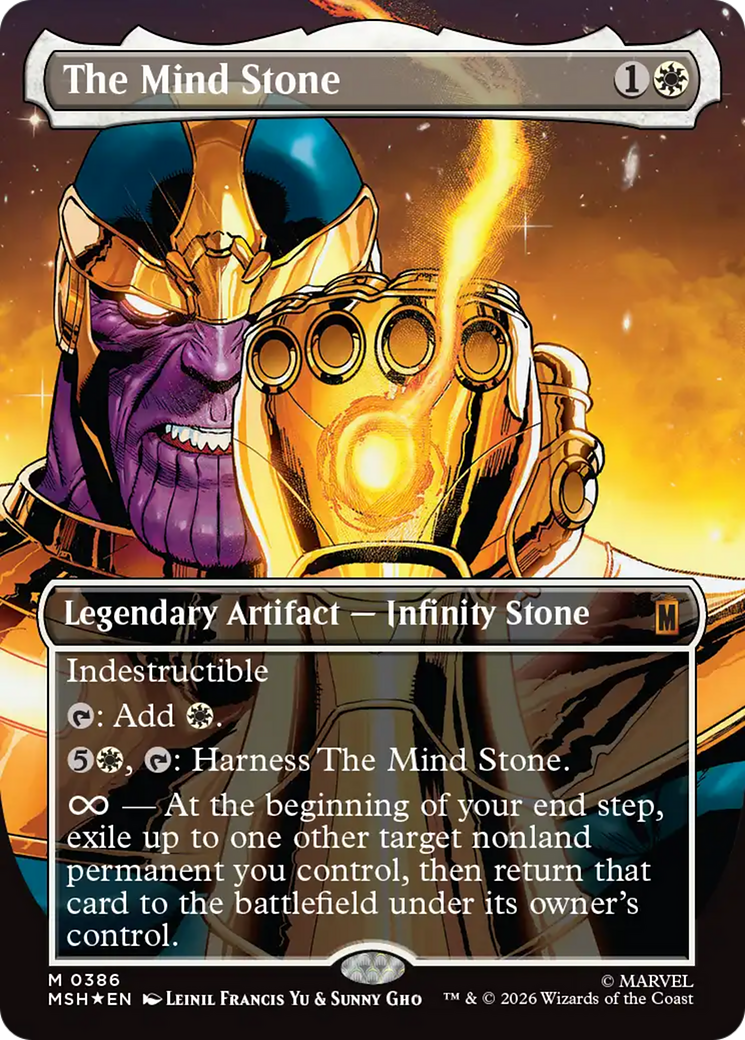 The Mind Stone (Borderless) [Marvel Super Heroes] | Gate City Games LLC