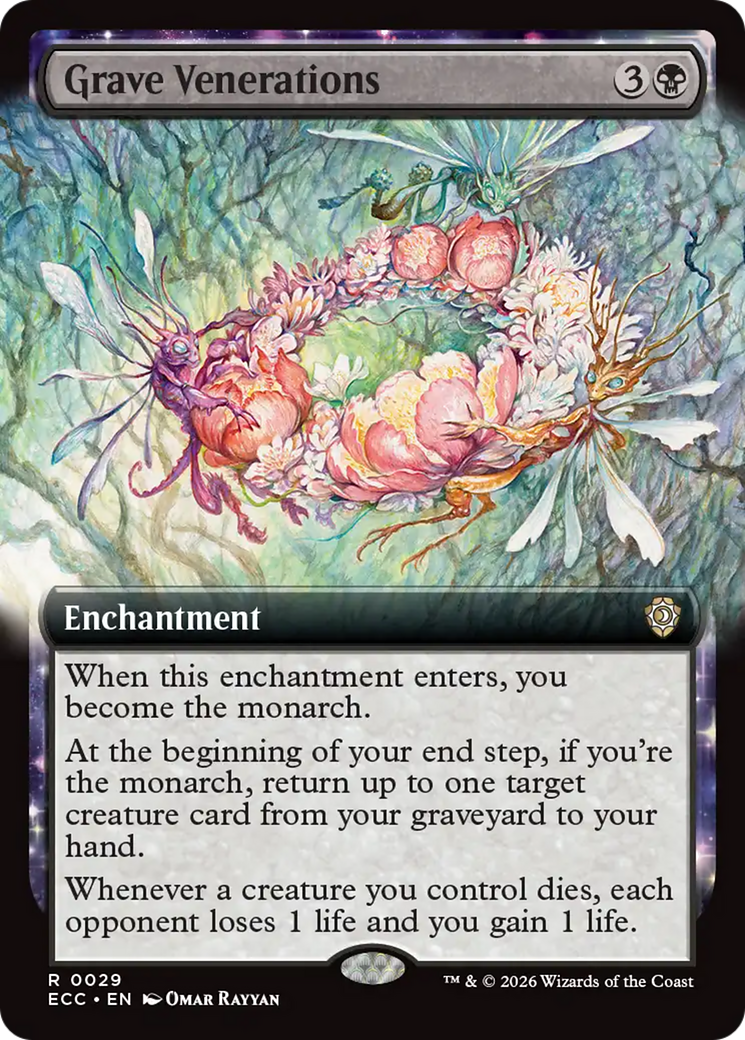 Grave Venerations (Extended Art) [Lorwyn Eclipsed Commander] | Gate City Games LLC