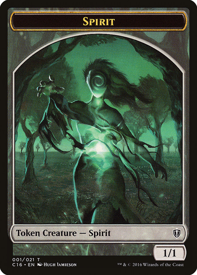 Spirit Token (001/021) [Commander 2016 Tokens] | Gate City Games LLC