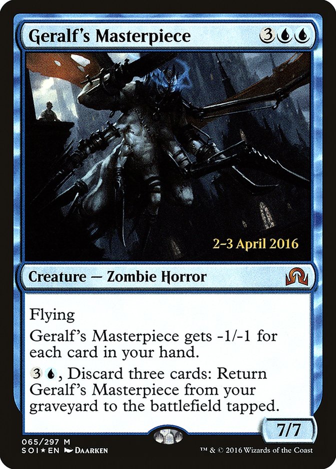 Geralf's Masterpiece [Shadows over Innistrad Prerelease Promos] | Gate City Games LLC