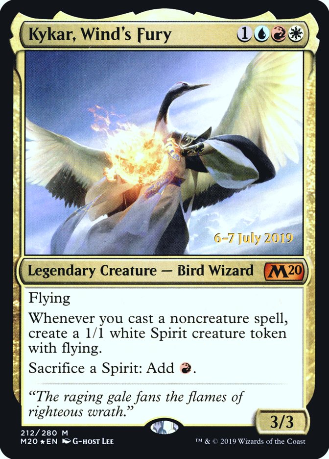 Kykar, Wind's Fury [Core Set 2020 Prerelease Promos] | Gate City Games LLC