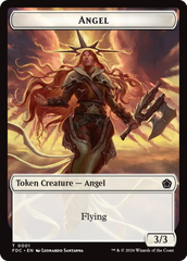 Angel (0001) // Angel (0002) Double-Sided Token [Foundations Commander Tokens] | Gate City Games LLC