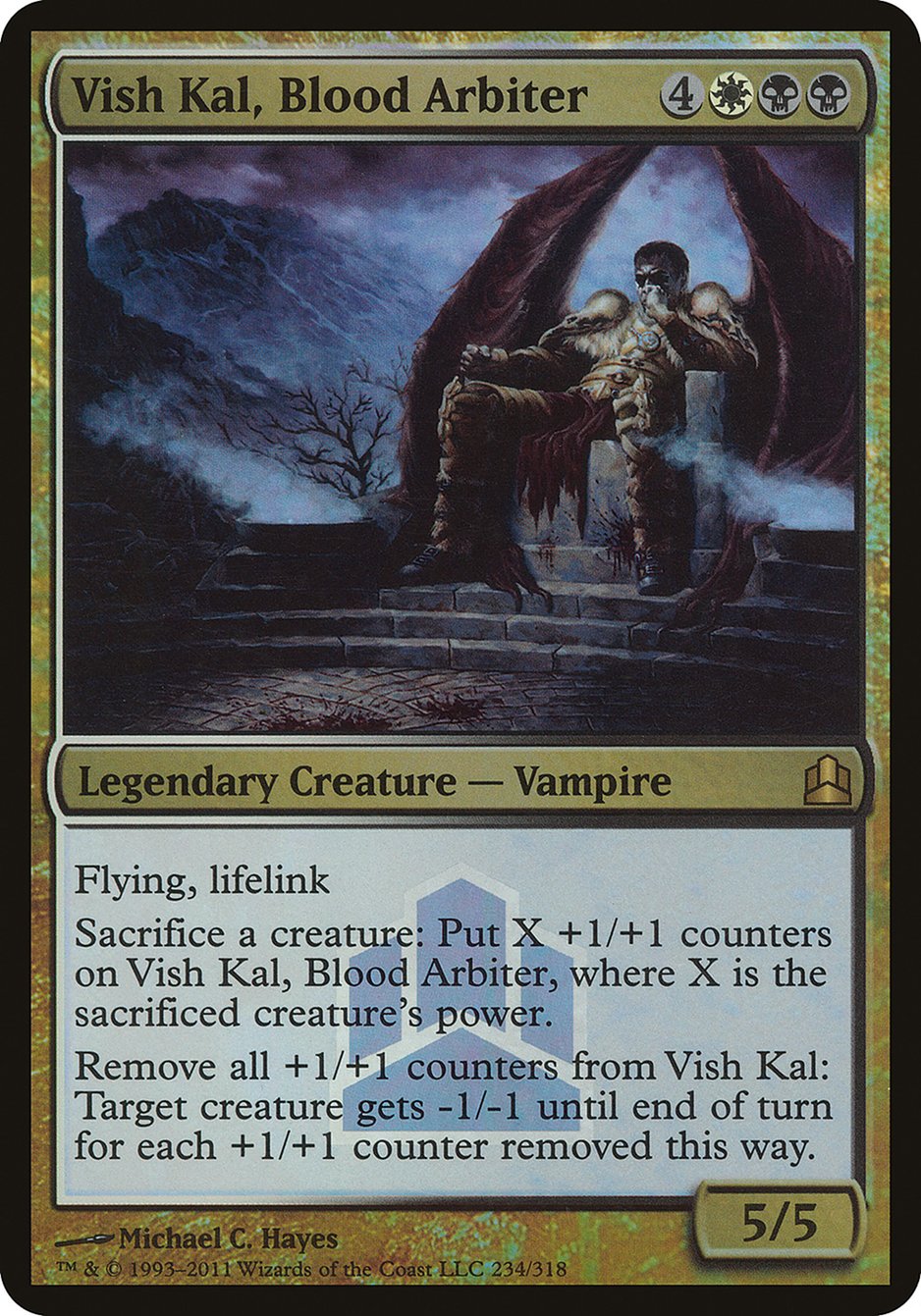 Vish Kal, Blood Arbiter (Launch) (Oversized) [Commander 2011 Oversized] | Gate City Games LLC