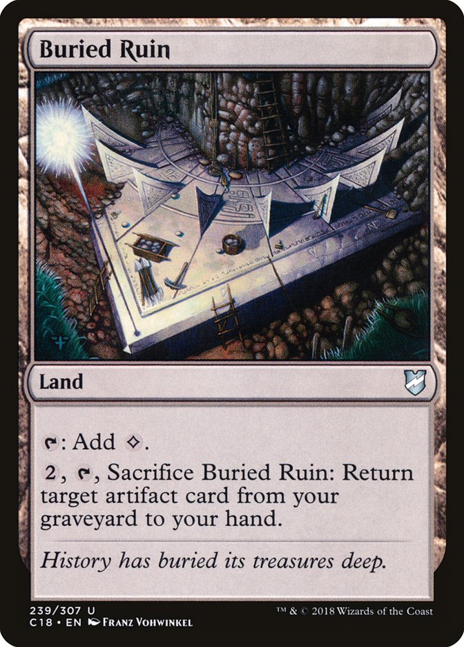 Buried Ruin [Commander 2018] | Gate City Games LLC