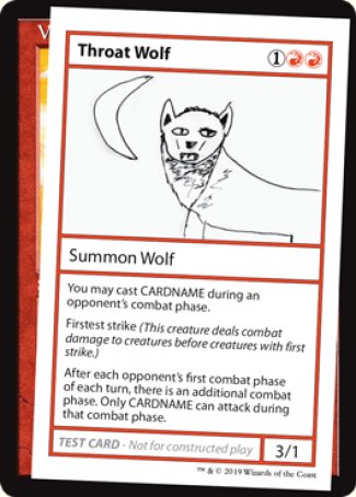 Throat Wolf (2021 Edition) [Mystery Booster Playtest Cards] | Gate City Games LLC