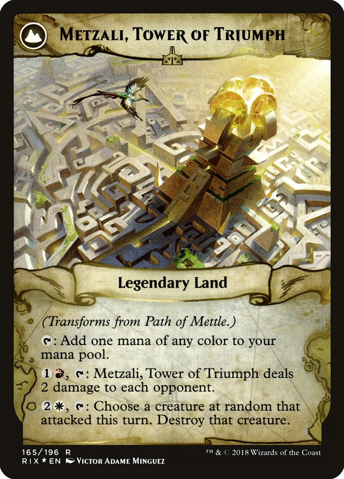 Path of Mettle // Metzali, Tower of Triumph [Rivals of Ixalan Prerelease Promos] | Gate City Games LLC