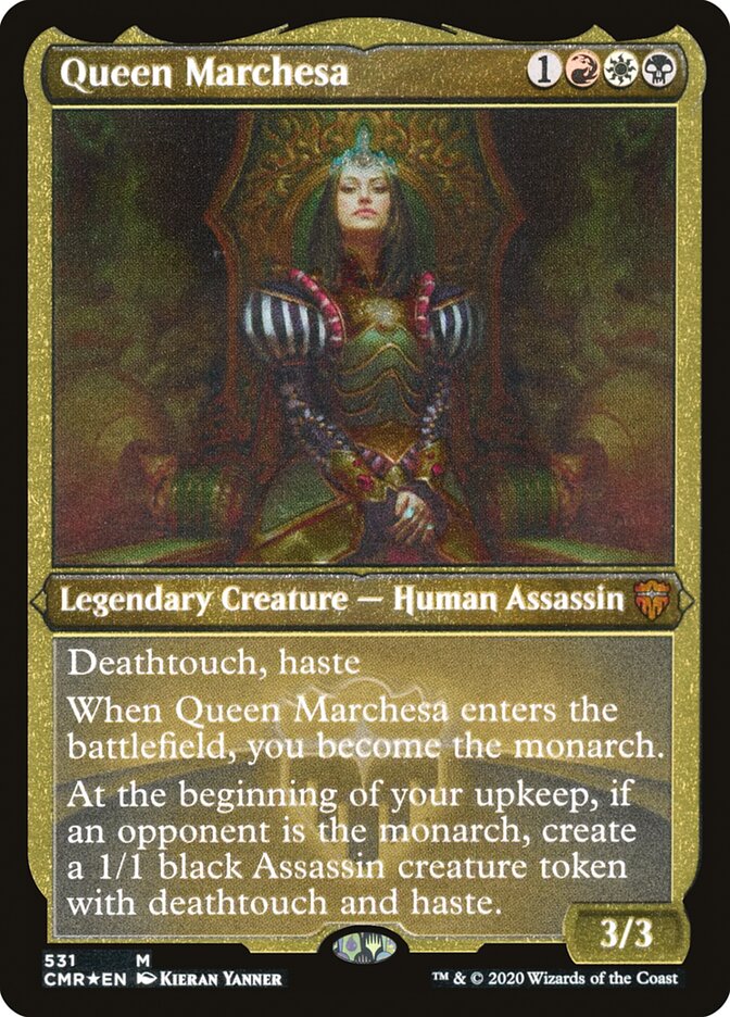 Queen Marchesa (Etched) [Commander Legends] | Gate City Games LLC