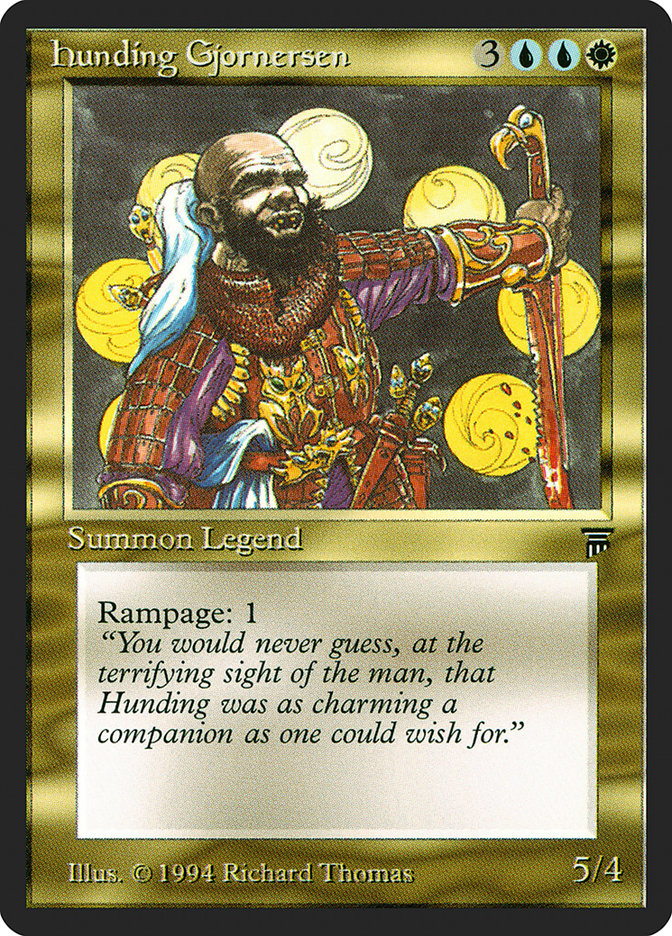 Hunding Gjornersen [Legends] | Gate City Games LLC