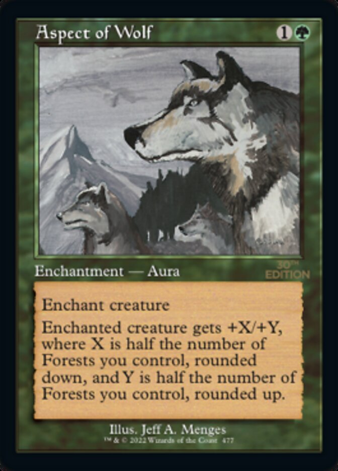 Aspect of Wolf (Retro) [30th Anniversary Edition] | Gate City Games LLC