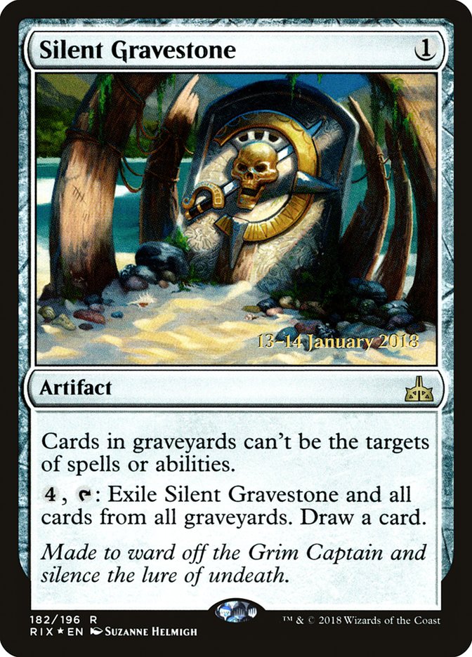 Silent Gravestone [Rivals of Ixalan Prerelease Promos] | Gate City Games LLC