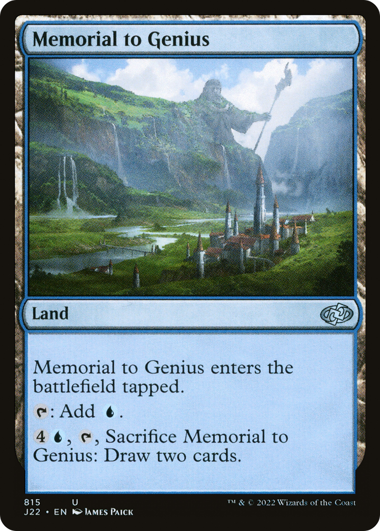 Memorial to Genius [Jumpstart 2022] | Gate City Games LLC
