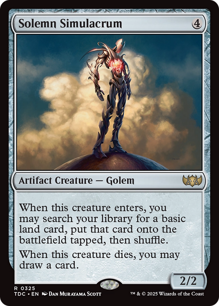 Solemn Simulacrum [Tarkir: Dragonstorm Commander] | Gate City Games LLC