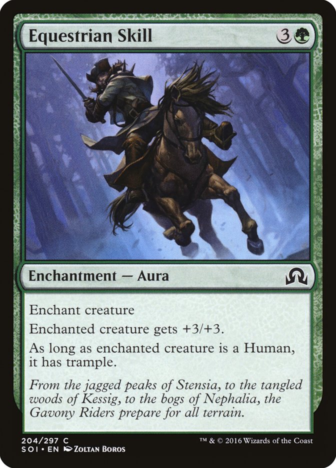 Equestrian Skill [Shadows over Innistrad] | Gate City Games LLC