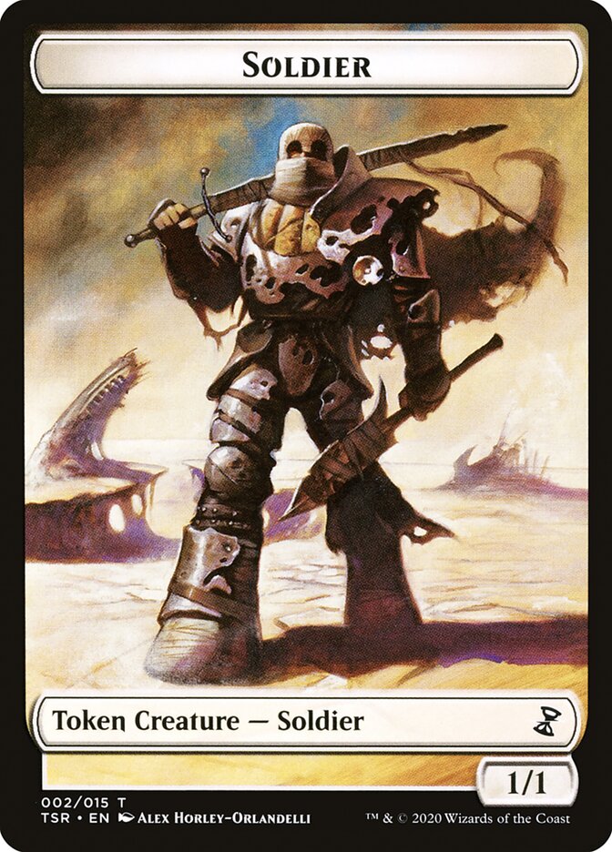 Soldier Token [Time Spiral Remastered Tokens] | Gate City Games LLC
