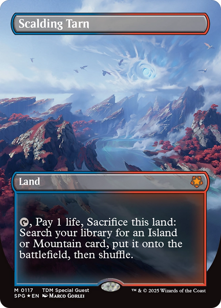 Scalding Tarn (Borderless) (Dragonscale Foil) [Tarkir: Dragonstorm Special Guests] | Gate City Games LLC