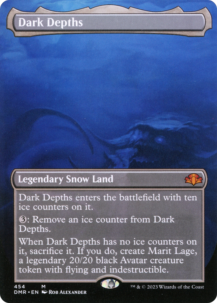 Dark Depths (Borderless Alternate Art) [Dominaria Remastered] | Gate City Games LLC