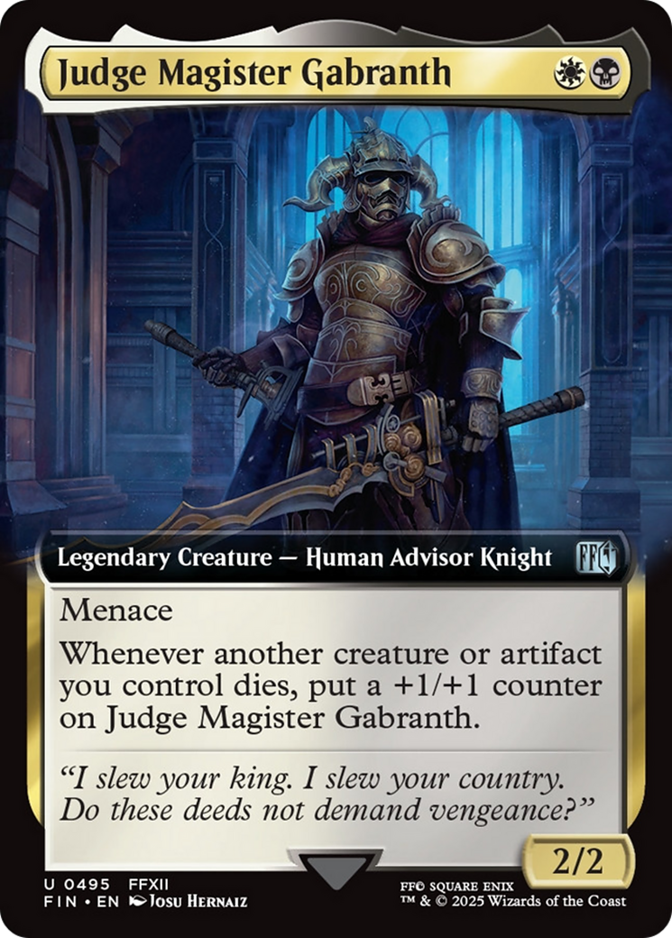 Judge Magister Gabranth (Extended Art) [FINAL FANTASY] | Gate City Games LLC