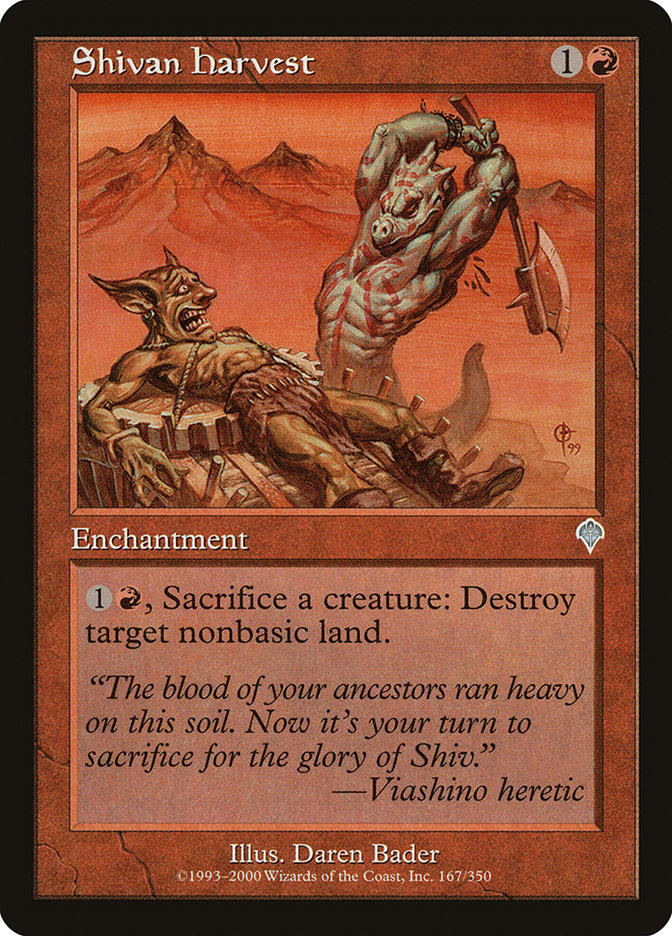 Shivan Harvest [Invasion] | Gate City Games LLC